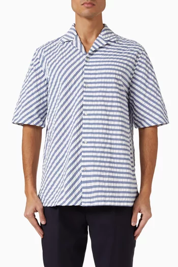 Eren Shirt in Textured Cotton