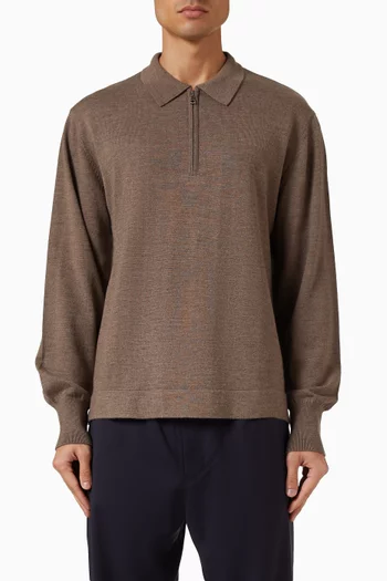 Bene Polo Sweater in Merino Wool