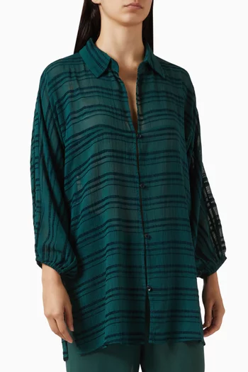 Jenna Cover-up Shirt in Cottom