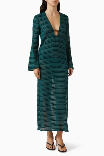 فستان كالي للارتداء فوق ملابس السباحة قطن