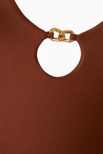 Matte Angie Hazel One-piece Swimsuit