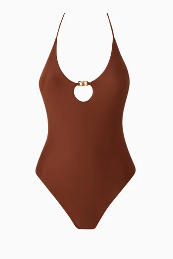 Matte Angie Hazel One-piece Swimsuit