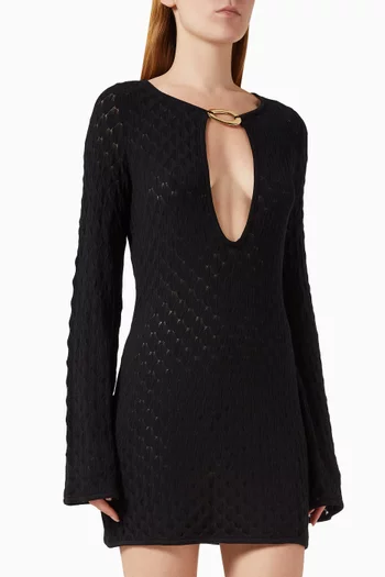 فستان هافانا قصير كروشيه فيسكوز ايكوفيرو