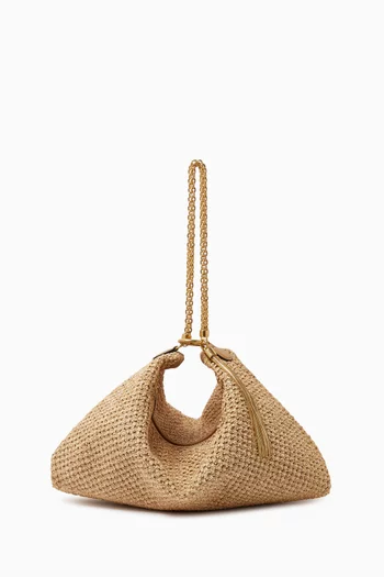Shoulder Bag in Raffia