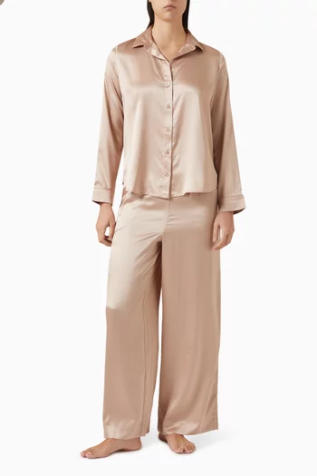 قميص بيجاما بشعار الماركة ستان