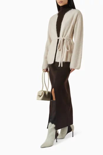 Brushed Cardigan in Cashmere