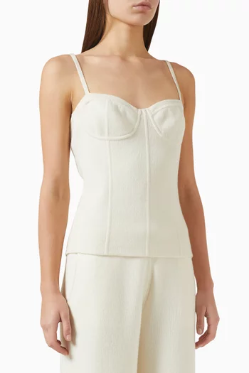 Double-knit Singlet in Cashmere