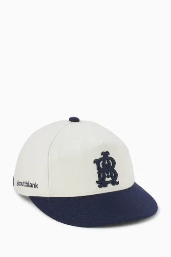 كاب بأحرف شعار الماركة مزيج صوف