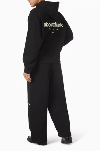 كنزة بغطاء رأس وقصة مربعة قطن