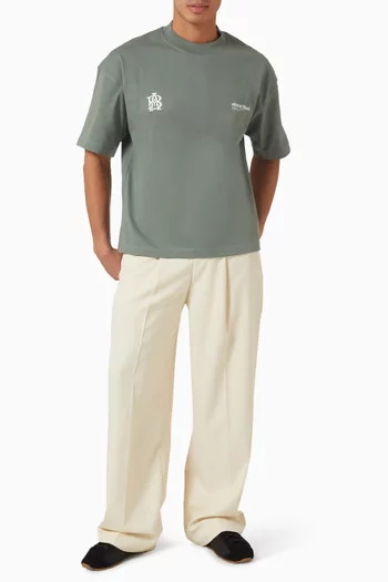 Dual Logo T-shirt in Cotton