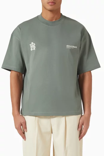 Dual Logo T-shirt in Cotton