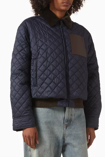 Quilted Jacket in Technical Fabric