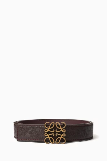 Reversible Anagram Belt in Leather