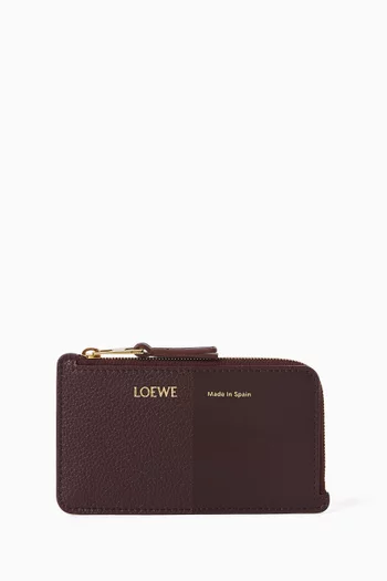 Duet Coin Card Holder in Leather