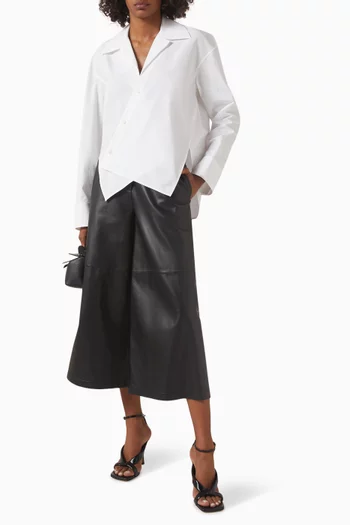 Asymmetrical Shirt in Cotton