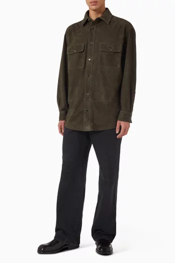Overshirt in Suede