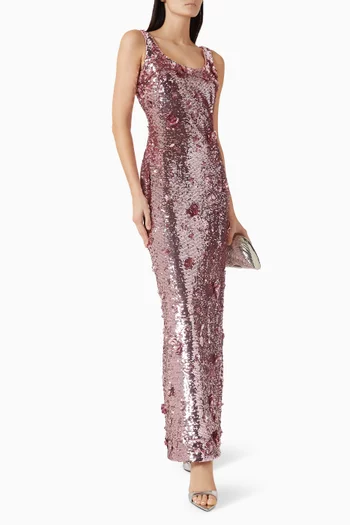 Tindra Sequin-embellished Gown