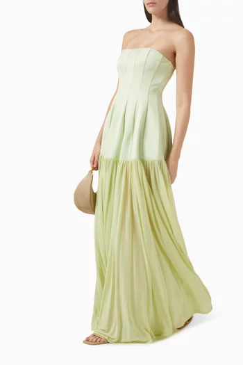 Sandrine Bustier Maxi Dress