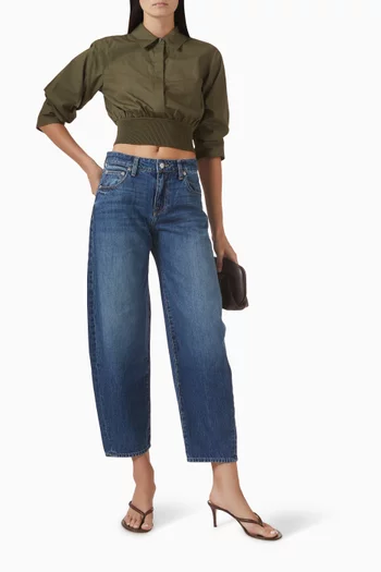 Stiles Crop Shirt in Cotton