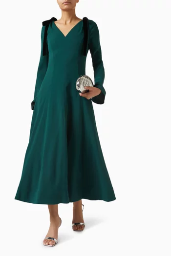 Claribel Shoulder-tie Dress