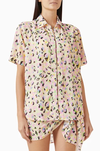 قميص جيبسي بنقشة