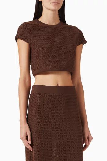 Lidie Crop Top in Viscose Blend