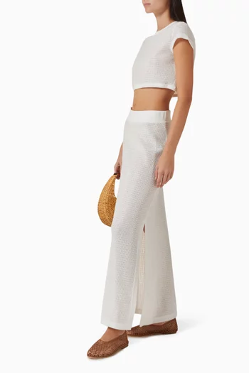 Nicky Midi Skirt in Viscose Blend