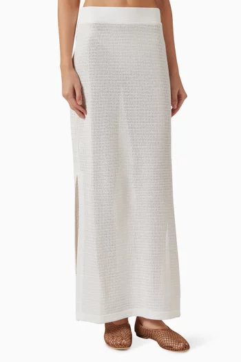 Nicky Midi Skirt in Viscose Blend