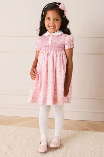 Nellie Floral Hand Smocked Dress