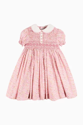 Nellie Floral Hand Smocked Dress