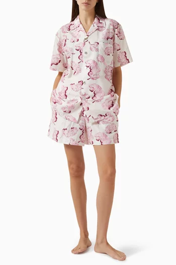 طقم بيجاما إيميلي مزيج قطن وحرير