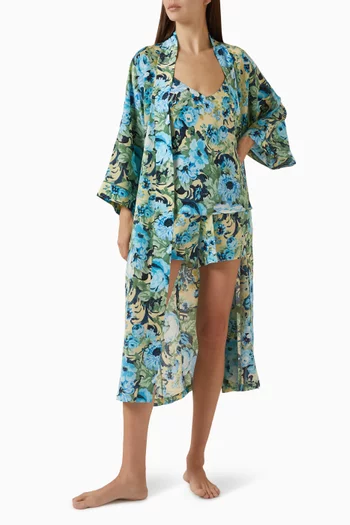 طقم إيل كاميسول حرير وكريب صيني