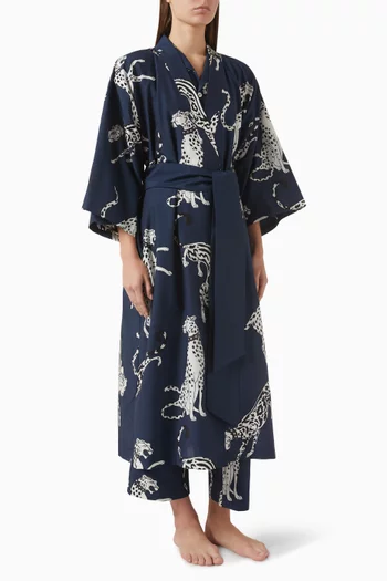 Amaya Robe in Cotton-silk Blend