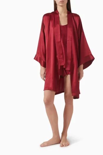 Mimi Robe in Silk Satin