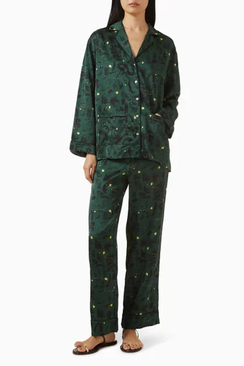 قميص ألبا حرير شارموز