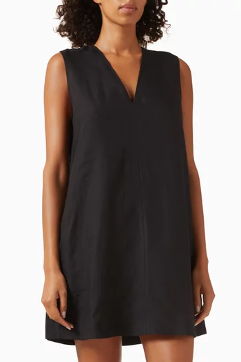 فستان ديريا قصير كتان عضوي