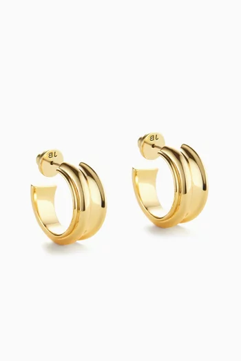 Lennon Hoop Earrings in 14kt Gold-dipped Brass