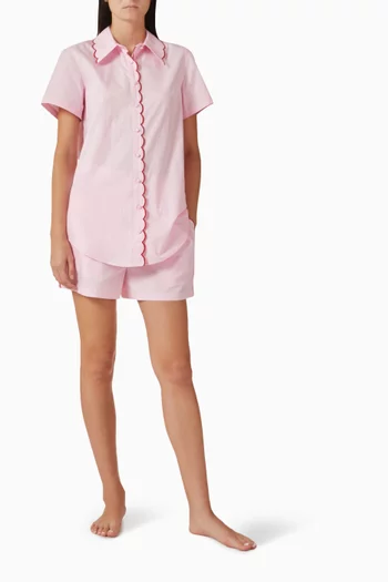 Sia Pink Lady Shirt & Shorts Set