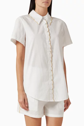 Sia Cloud Dancer Shirt & Shorts Set