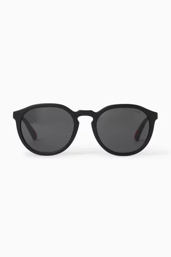 Round Sunglasses in Acetate
