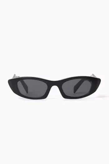 Oval Sunglasses in Acetate
