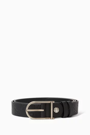 Reversible Belt in Leather
