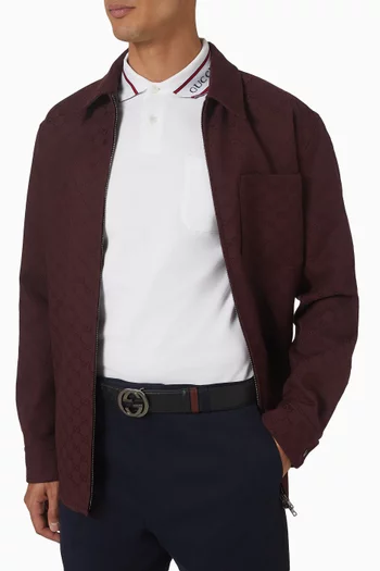 Interlocking G Buckle Reversible Belt in Leather