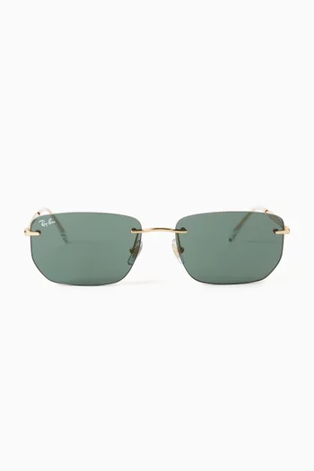 Irregular Sunglasses in Metal
