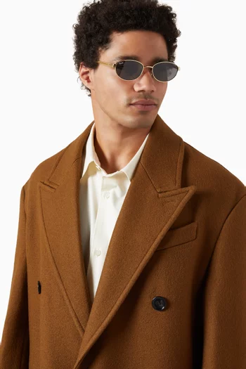 Oval Sunglasses in Metal