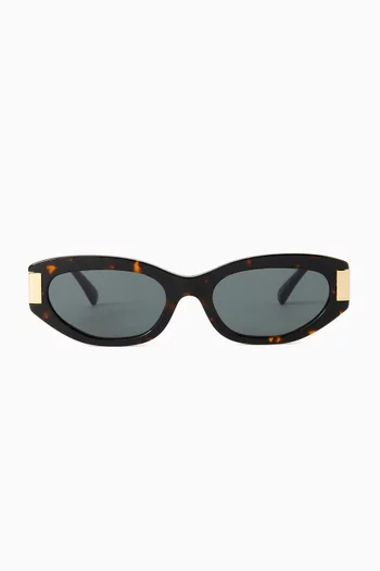 Logo Cat-eye Sunglasses
