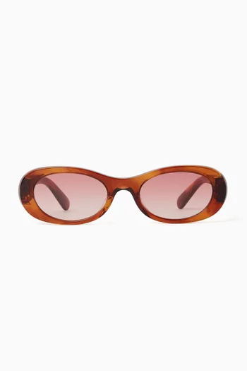 Oval Sunglasses in Acetate