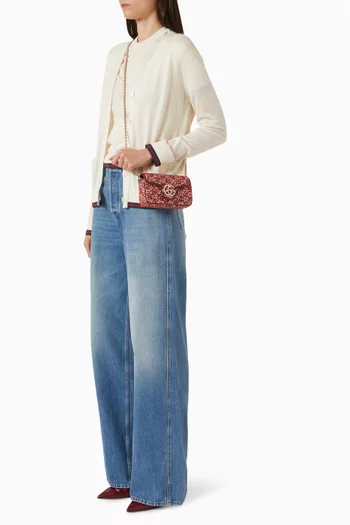 حقيبة كتف مارمونت ميني بشعار حرفي GG تويد