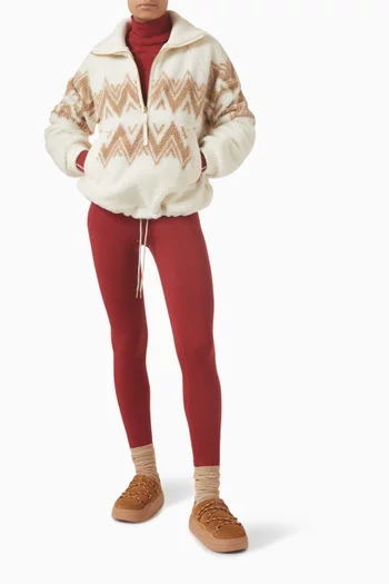 Hendrik Half-zip Sweater in Sherpa