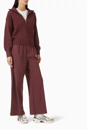 Darla Half-zip Sweater in Knit